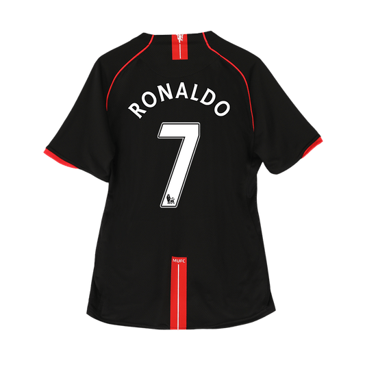 Camiseta de fútbol retro de visitante del Manchester United RONALDO #7 2007/08