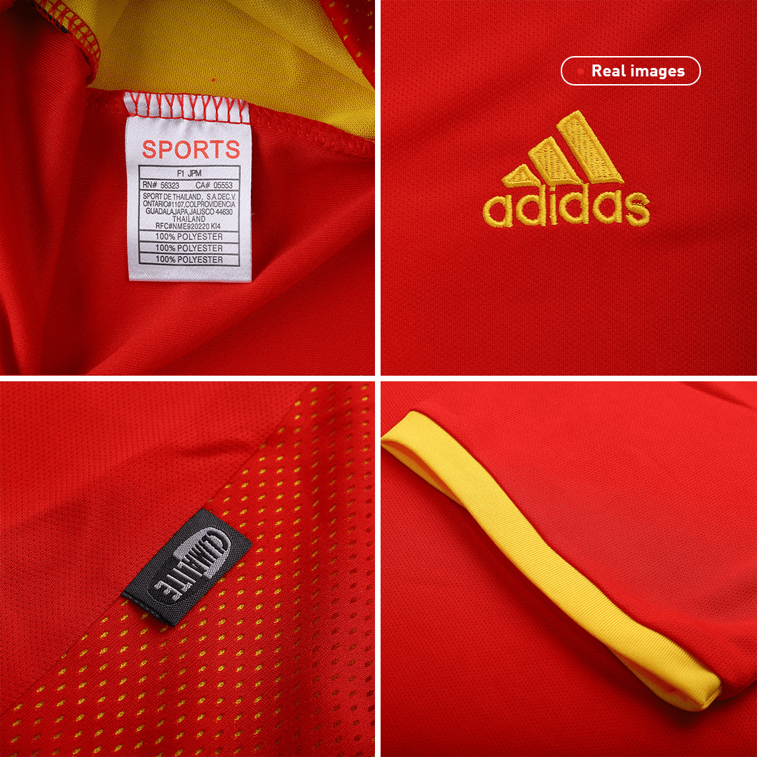 Camiseta retro de fútbol local de España 2002