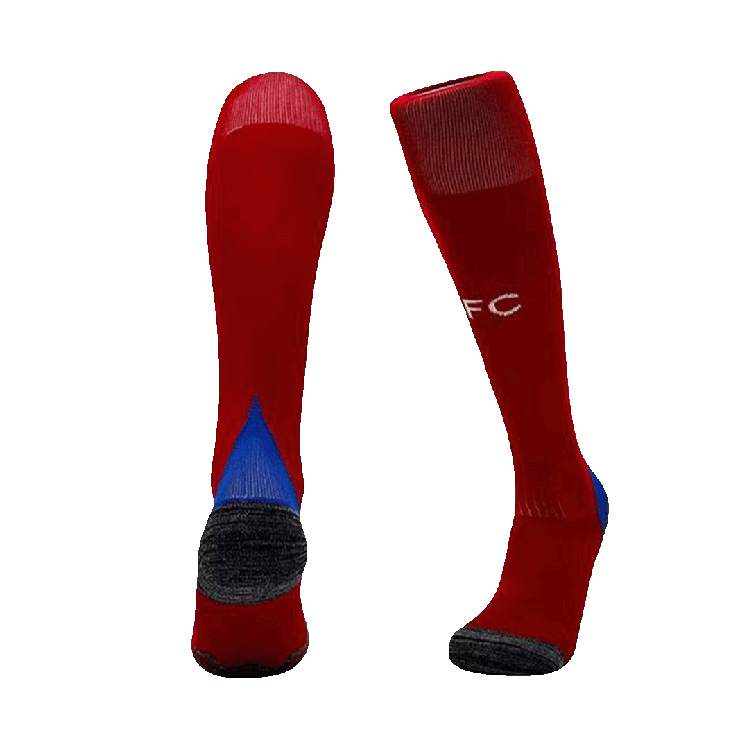 Kit de camiseta de fútbol local del Arsenal para niños (camiseta, pantalones cortos y calcetines)