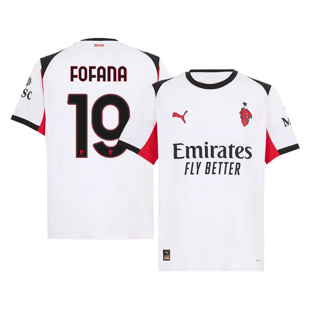 Camiseta de visitante del AC Milan FOFANA #19 2025/26