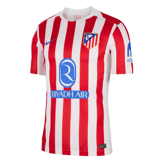 Camiseta de fútbol local del Atlético de Madrid 2025/26 roja y blanca