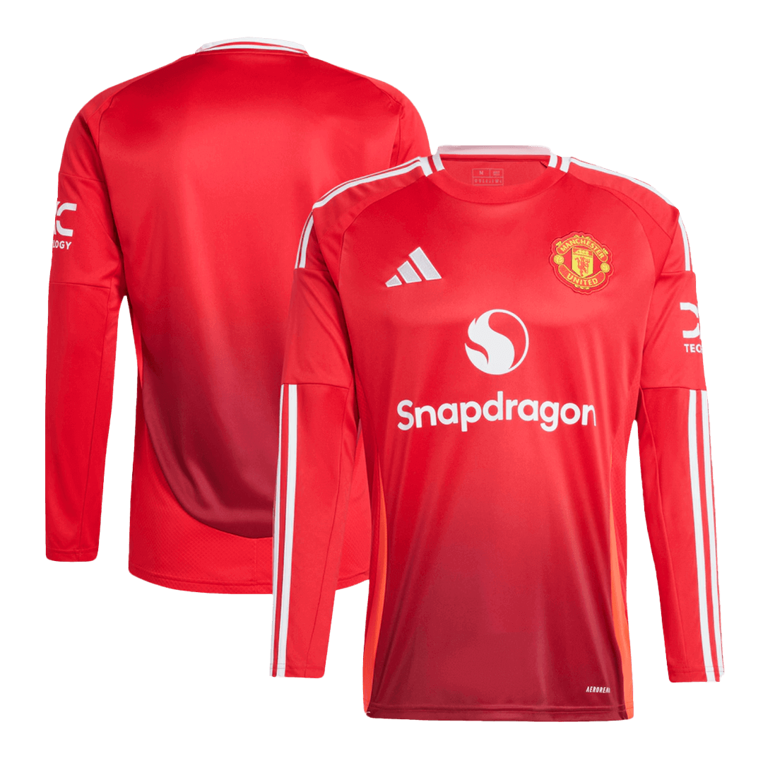 Camiseta de fútbol de manga larga del Manchester United 2024/25