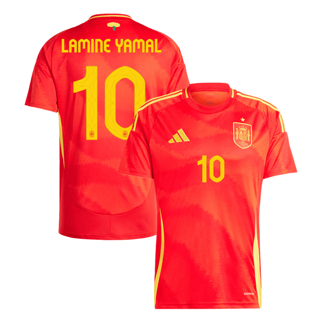 LAMINE YAMAL #10 Camiseta de Futbol España Local Eurocopa 2024