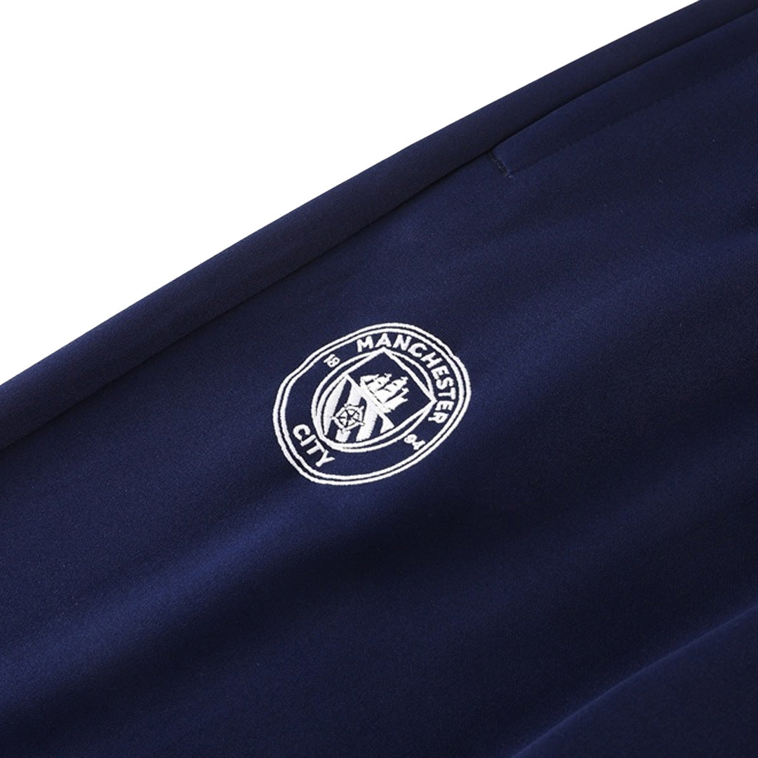 Chaqueta de entrenamiento del Manchester City 25/26 (Chaqueta + Pantalón), Azul Marino