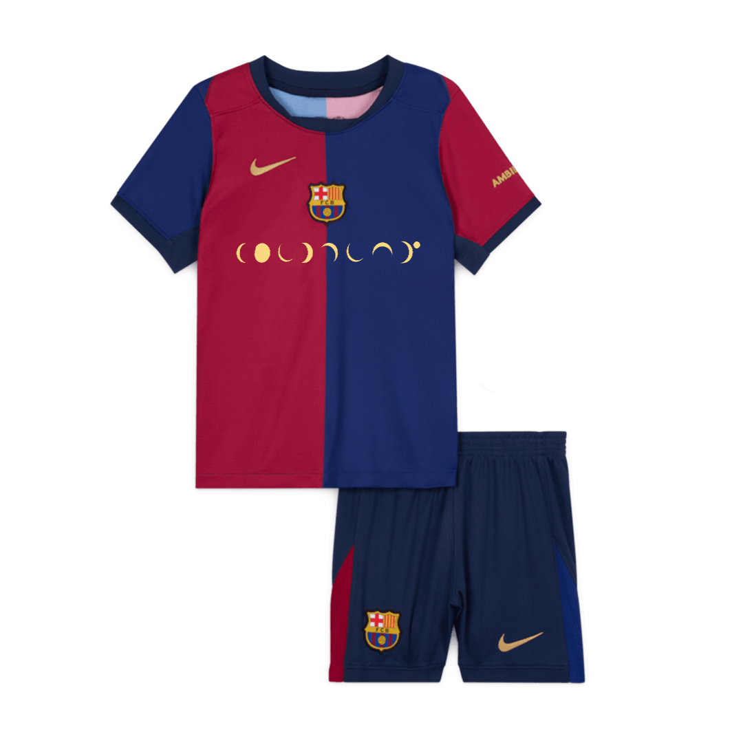 Kits de fútbol personalizados para niños del Barcelona 2024/25