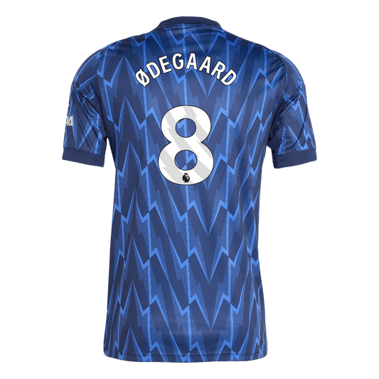 Camiseta de fútbol ØDEGAARD #8 Arsenal Segunda equipación 2025/26 Azul