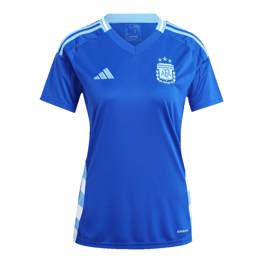 Camiseta de fútbol visitante de Argentina para mujer de la Copa América 2024