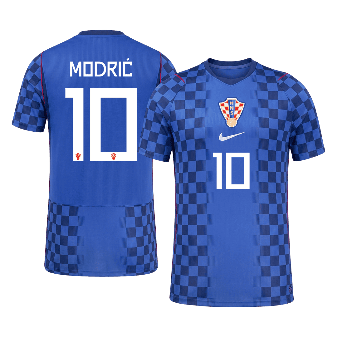 Auténtica camiseta de visitante de MODRIC #10 de Croacia 2026