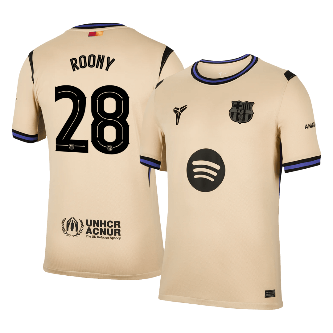 Camiseta de visitante del Barcelona ROONY #28 2025/26