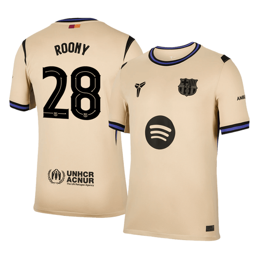 Camiseta de visitante del Barcelona ROONY #28 2025/26