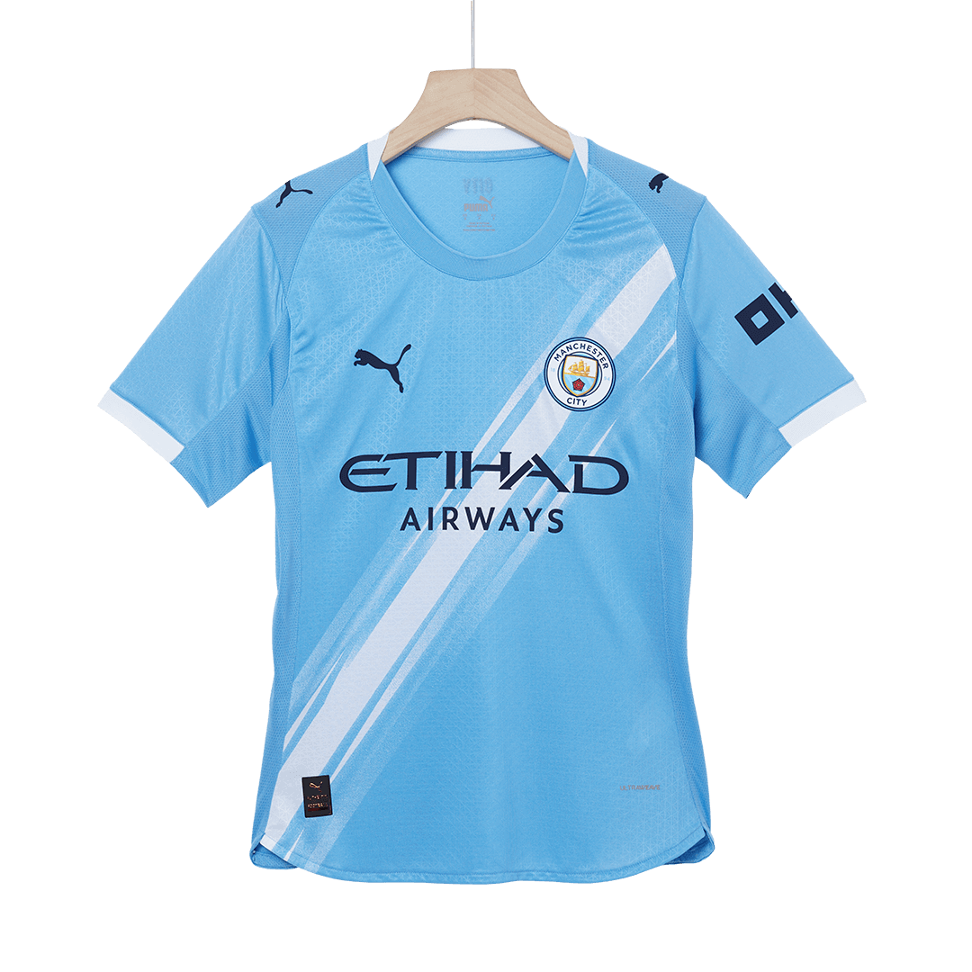 Camiseta de fútbol local auténtica de HAALAND #9 del Manchester City 2025/26, azul - Mundial de Clubes