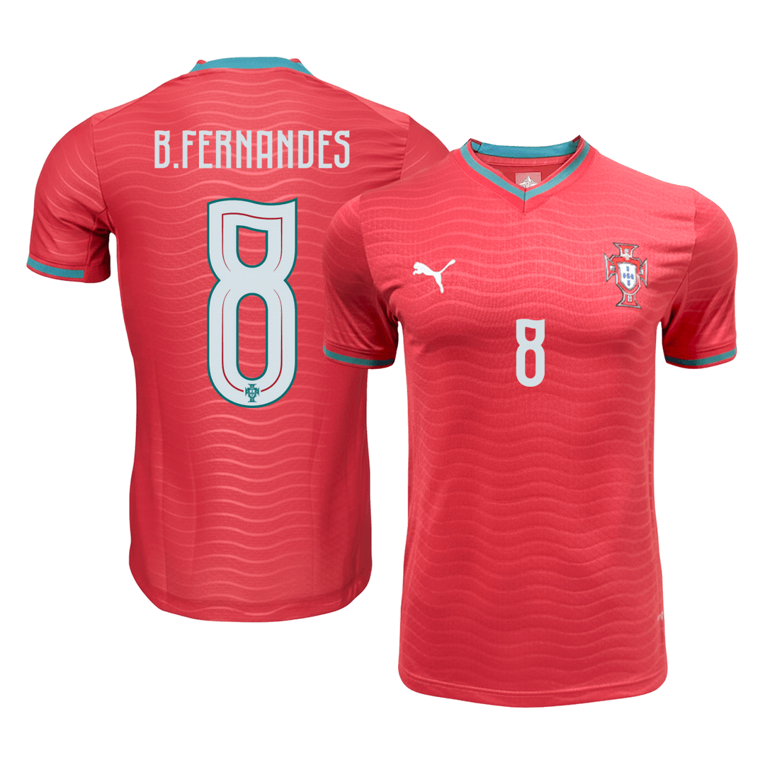 Camiseta de fútbol local auténtica de B.FERNANDES #8 de Portugal 2026