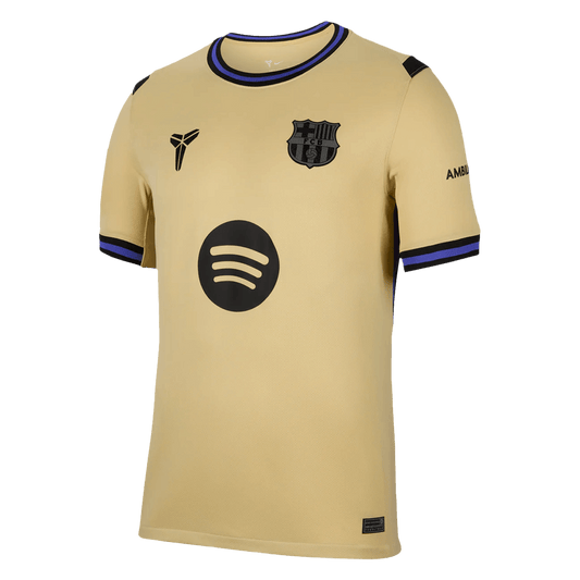Camiseta de fútbol visitante del Barcelona 2025/26 amarilla