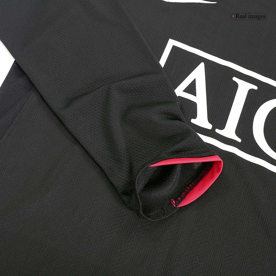 Camiseta de fútbol retro de manga larga de visitante del Manchester United RONALDO #7 2007/08