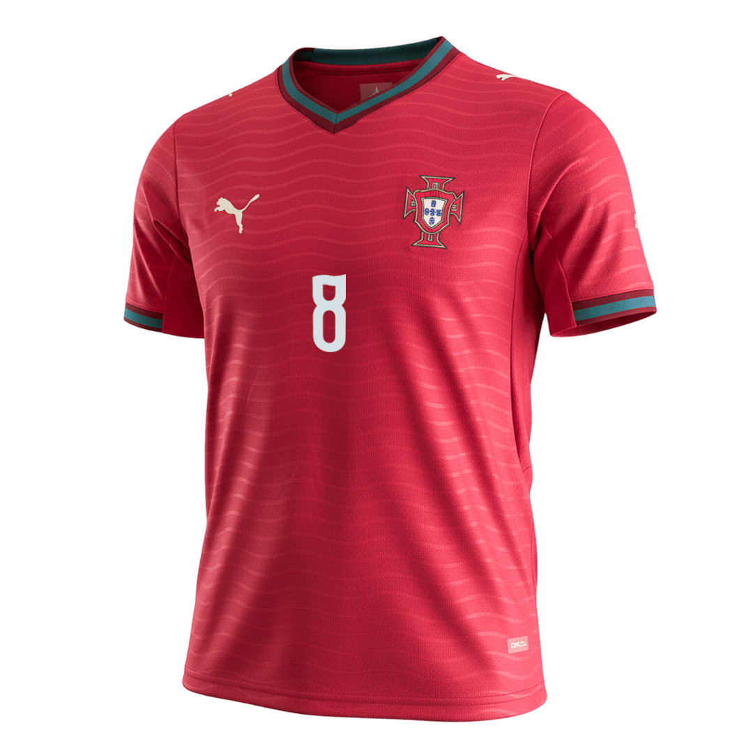 Camiseta de local de Portugal B. FERNANDES #8 para el Mundial 2026 (hombre)