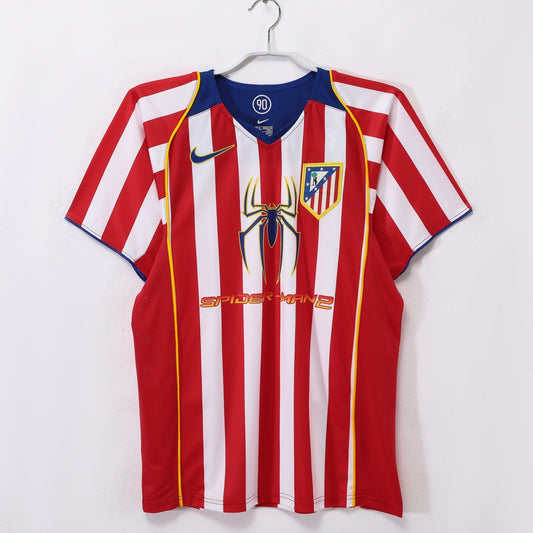 2004-2005 Atlético de Madrid Retro en casa