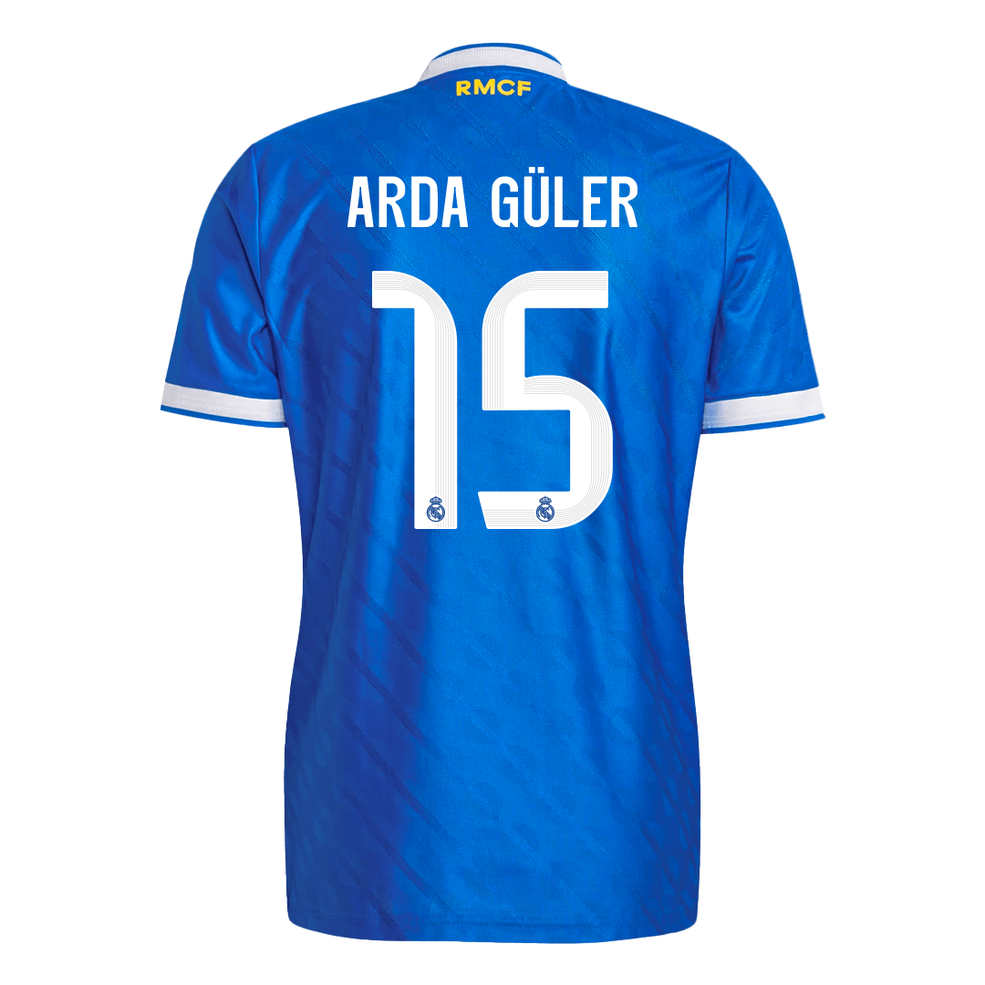 Camiseta de fútbol del Real Madrid ARDA GÜLER #15 3.ª equipación 2025/26 auténtica