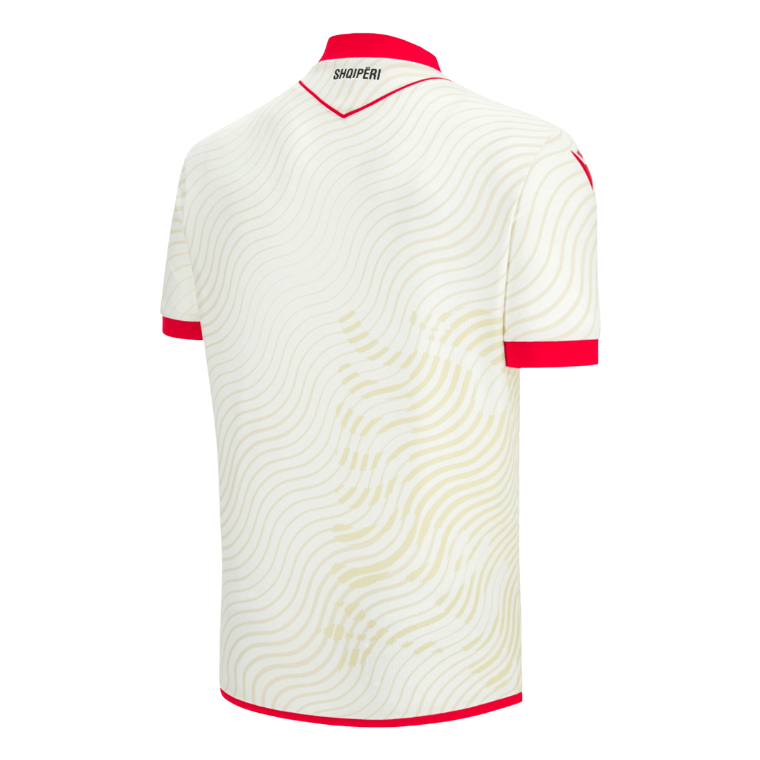 Camiseta de Albania para visitante, Copa Mundial 2026, color blanco