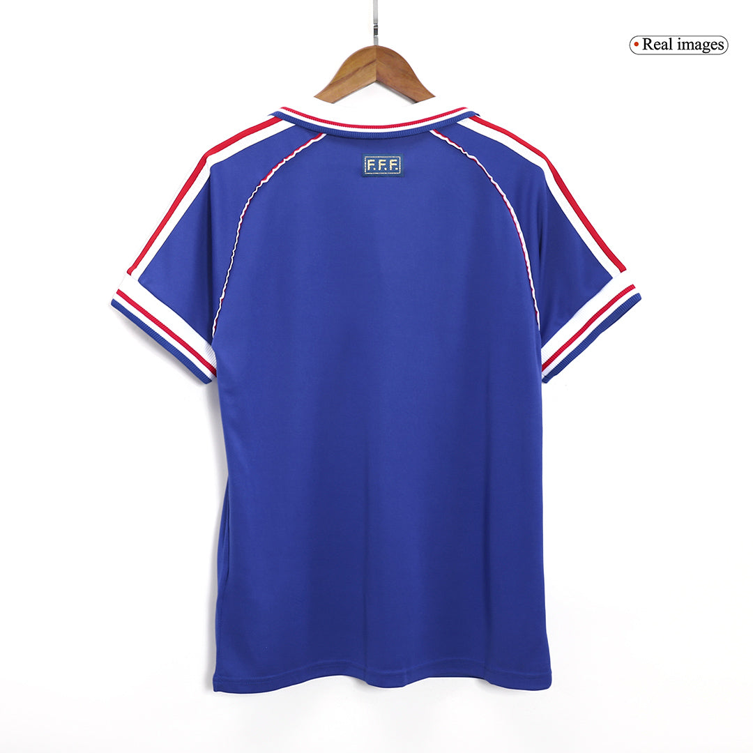 Camiseta retro de fútbol local de la Copa Mundial de Francia 1998