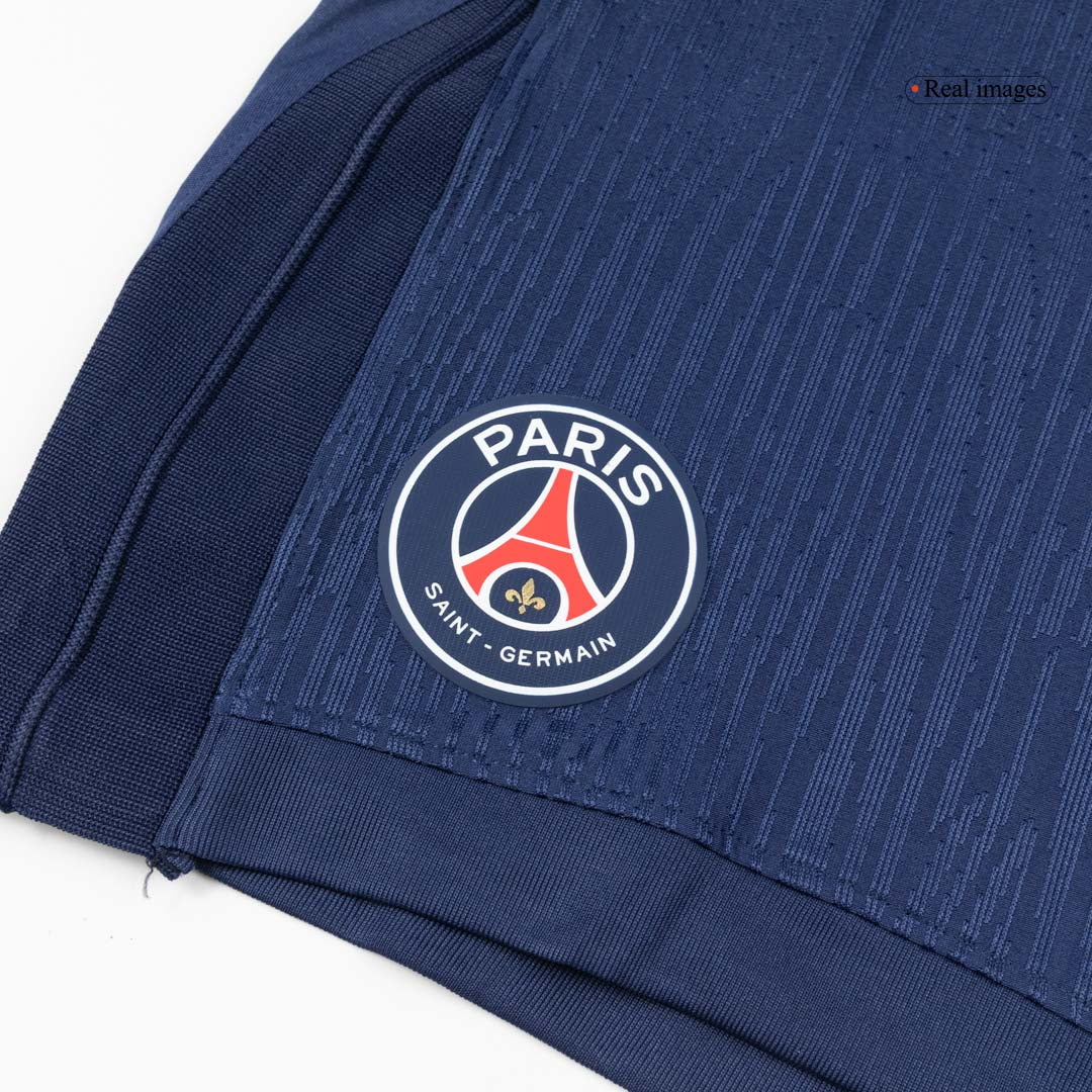 Pantalón corto de fútbol local auténtico del PSG 25/26 azul marino