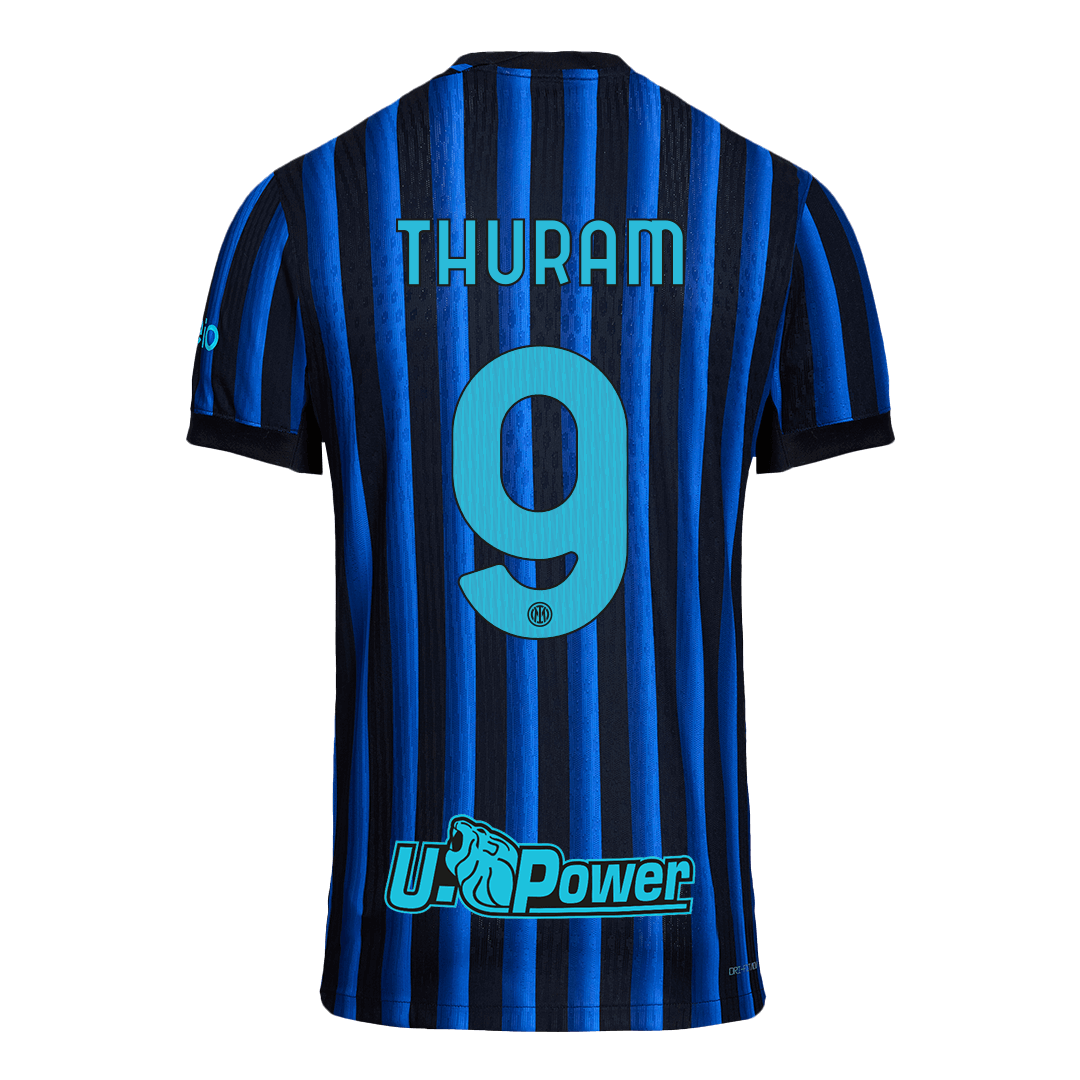 Camiseta de fútbol local auténtica del Inter de Milán Thuram #9 2025/26