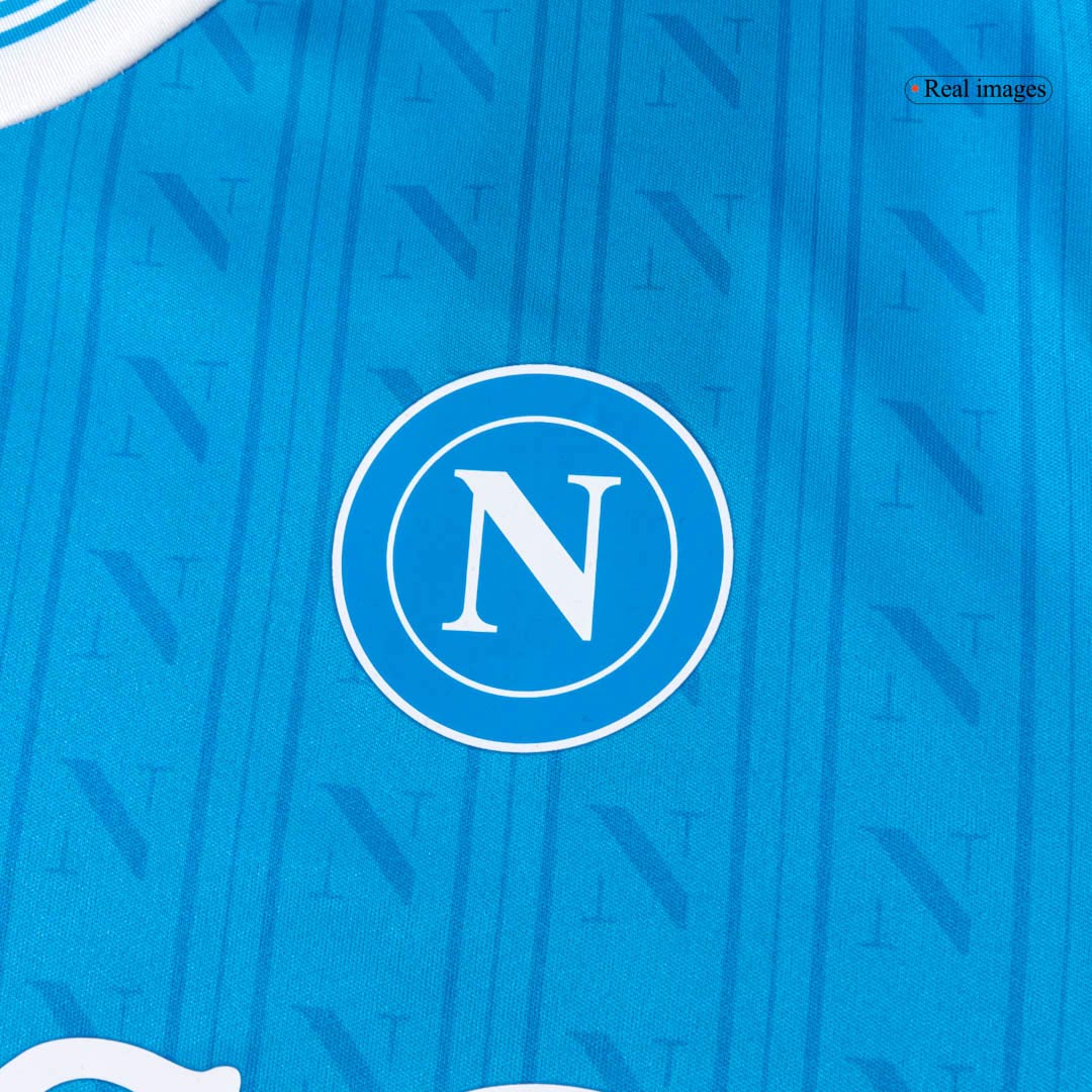 Camiseta de fútbol local del Napoli DE BRUYNE #11 2025/26 Azul