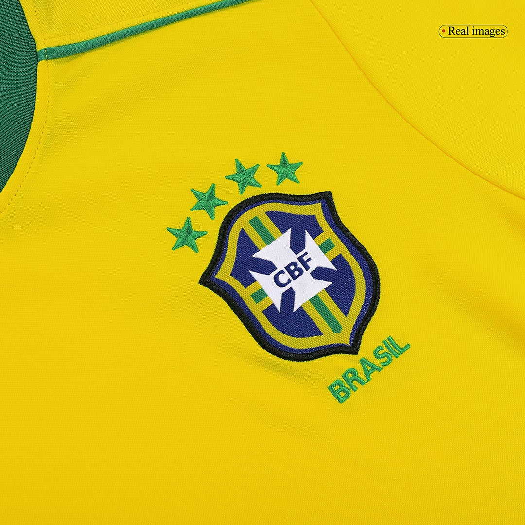 Camiseta retro de fútbol local de Brasil 1998