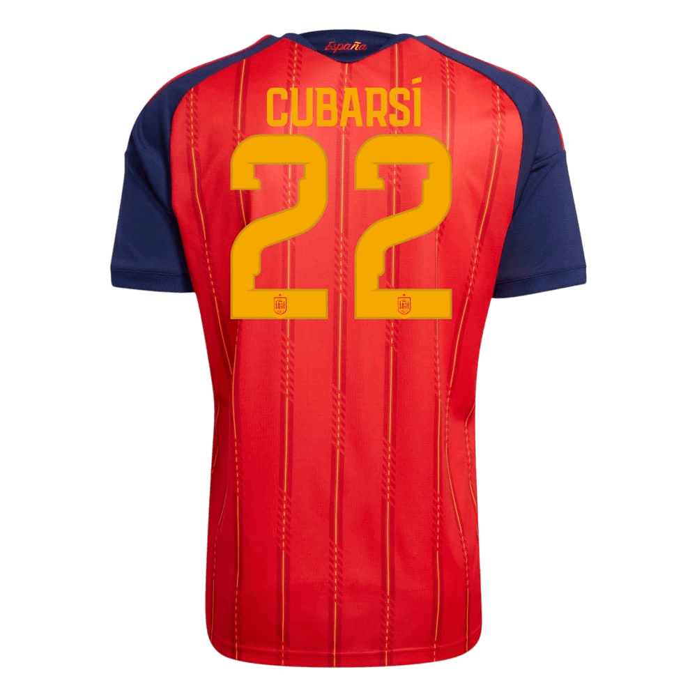 CUBARSÍ #22 España Edición Campeona Local Camiseta de Fútbol Copa Mundial 2026 Roja