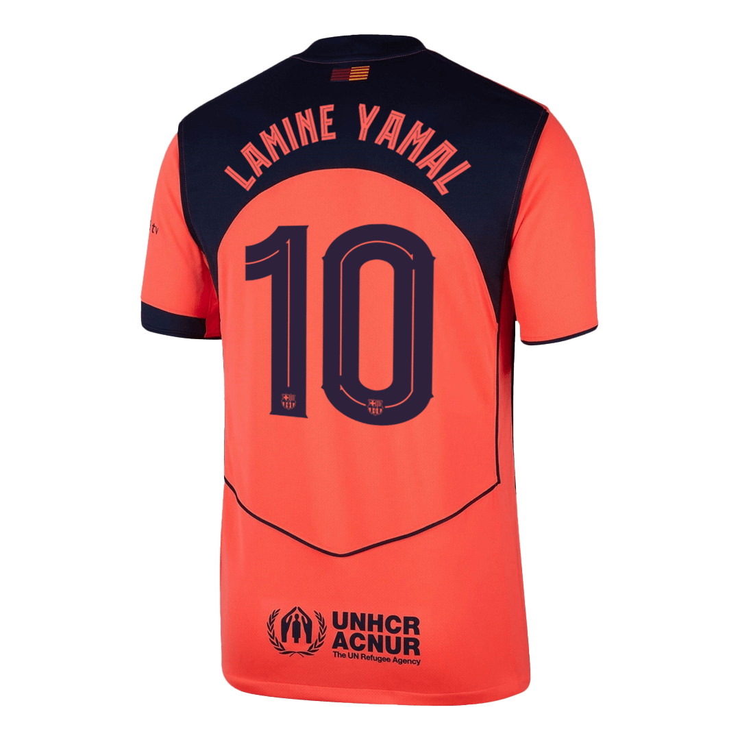 Camiseta de fútbol visitante de LAMINE YAMAL #10 del Barcelona 2025/26 —UCL