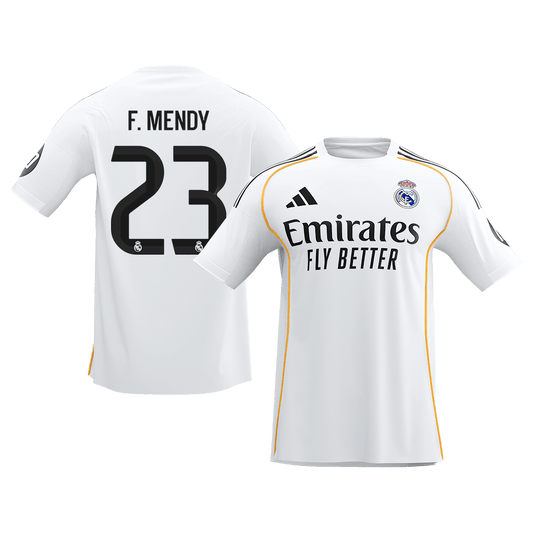 Camiseta de fútbol local del Real Madrid F.MENDY #23 2025/26