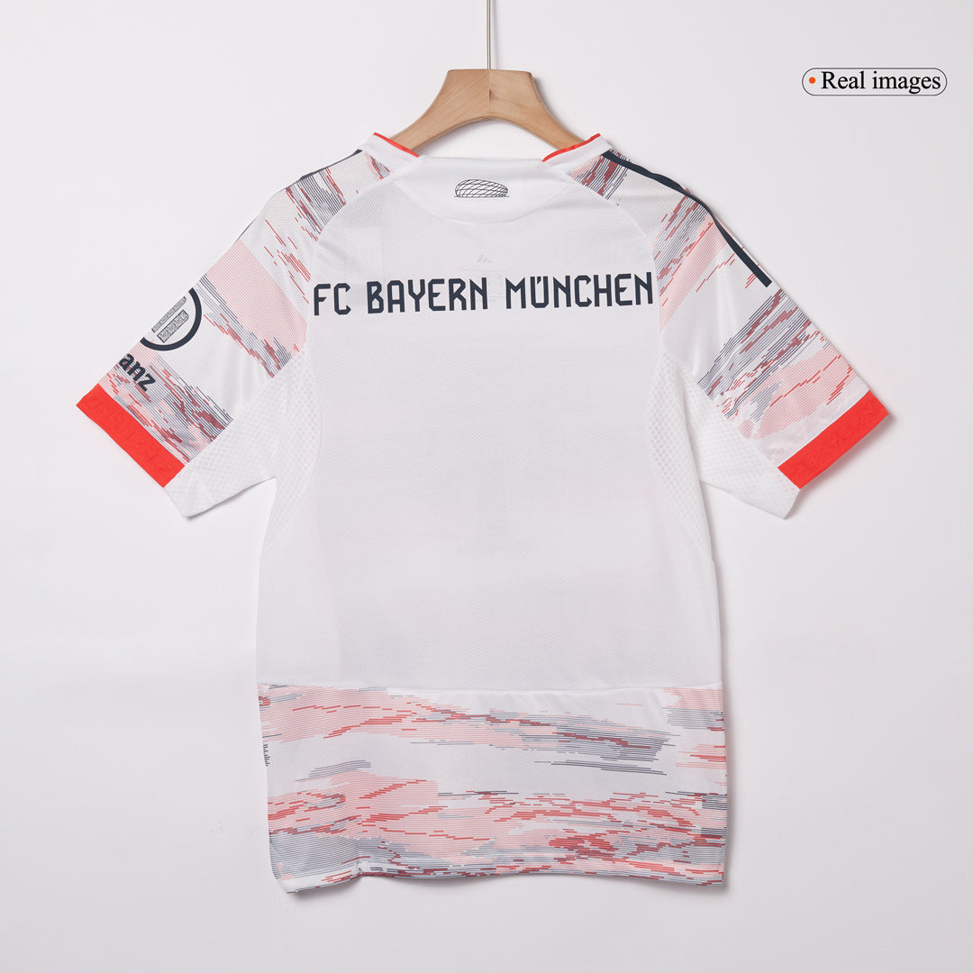 Camiseta de fútbol de visitante auténtica OLISE #17 del Bayern Múnich 2025/26