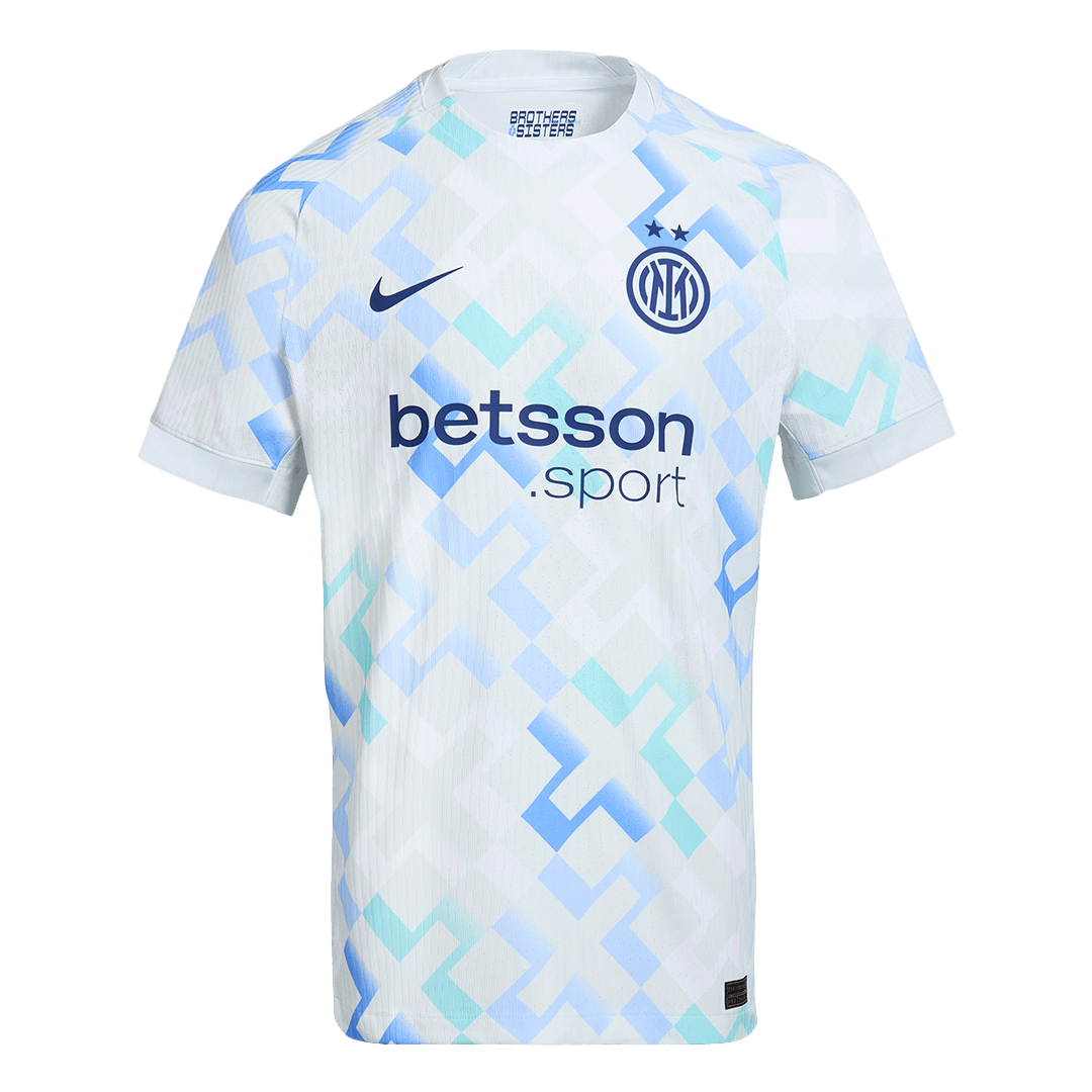 Camiseta de fútbol visitante auténtica del Inter de Milán 2025/26 azul