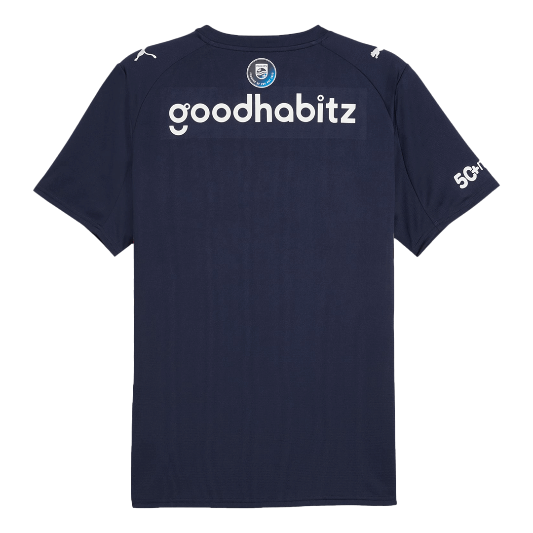 Camiseta Futbol PSV Eindhoven Segunda Equipación 25/26 Azul Marino