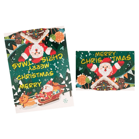 Tarjeta de Navidad personalizada – Papá Noel – Mensaje personalizado