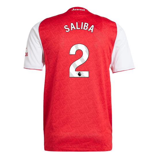 Camiseta de fútbol auténtica SALIBA #2 del Arsenal 2025/26