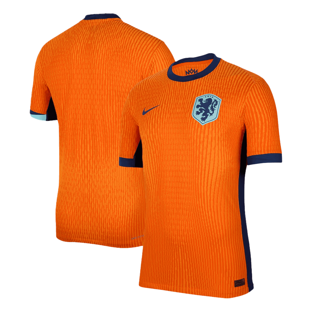 Camiseta auténtica de fútbol local de los Países Bajos para la Eurocopa 2024