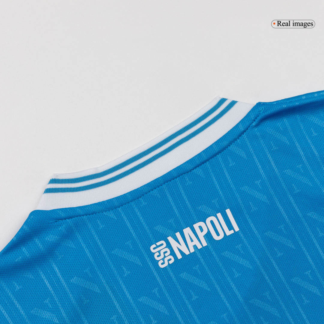 Kit de camiseta de fútbol local del Napoli para niños (camiseta, pantalón corto y calcetines) 2025/26
