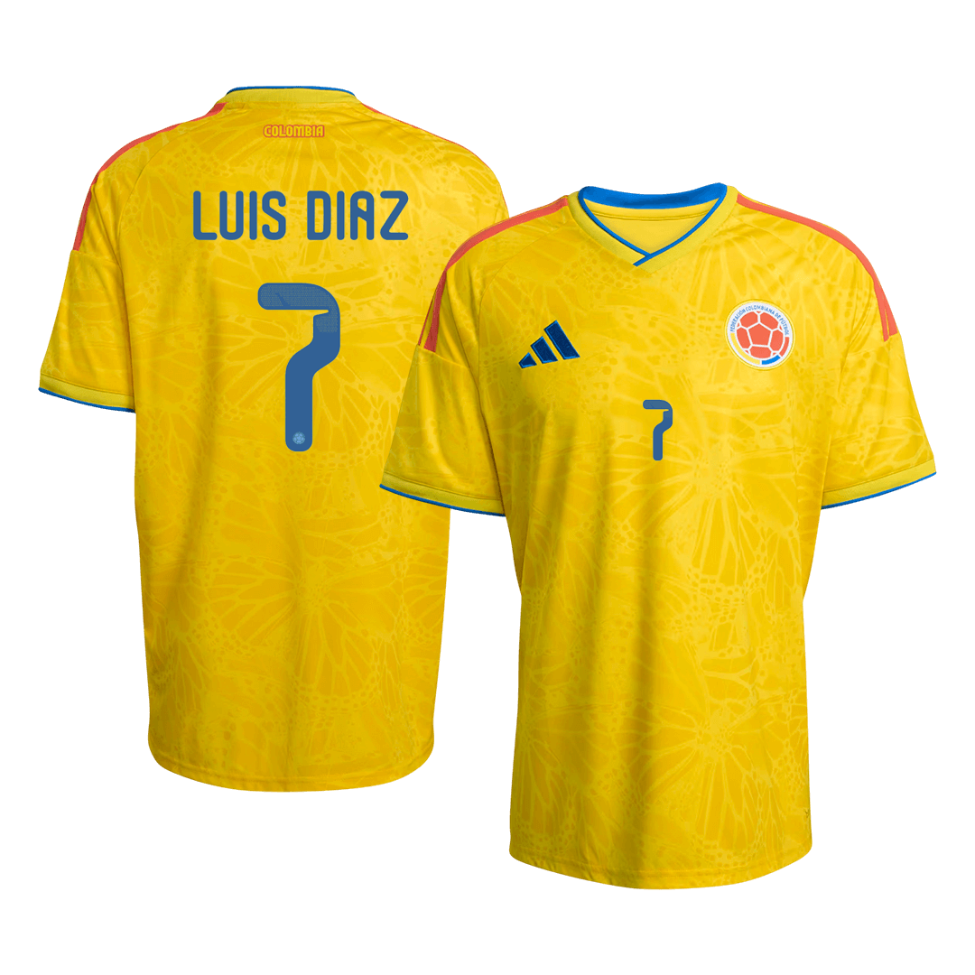 Camiseta Colombia LUIS DíAZ Local #7 Hombre Copa Mundial 2026