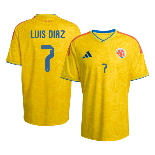 Camiseta Colombia LUIS DíAZ Local #7 Hombre Copa Mundial 2026