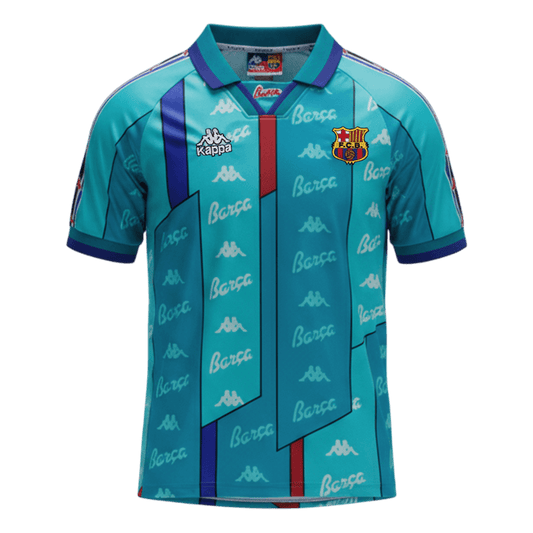 Camiseta retro de fútbol visitante del Barcelona 1996/97