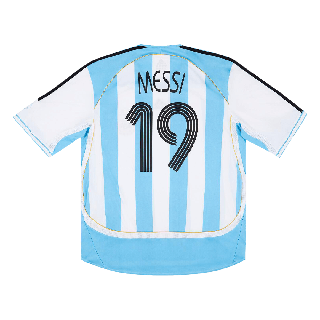 Camiseta retro de fútbol local de Argentina MESSI #19 2006