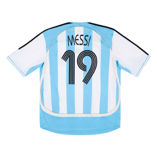 Camiseta retro de fútbol local de Argentina MESSI #19 2006