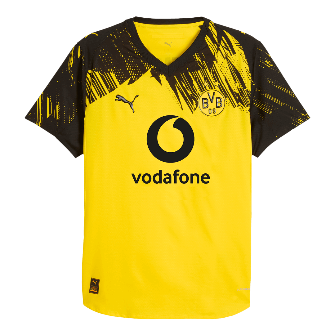 Camiseta de fútbol local auténtica del Borussia Dortmund 2025/26 amarilla