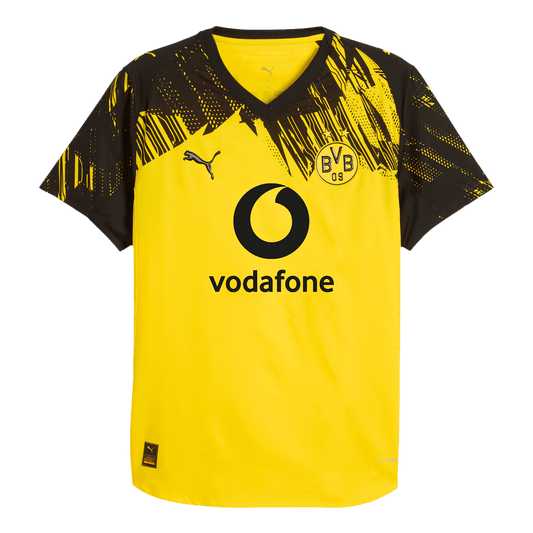 Camiseta de fútbol local auténtica del Borussia Dortmund 2025/26 amarilla