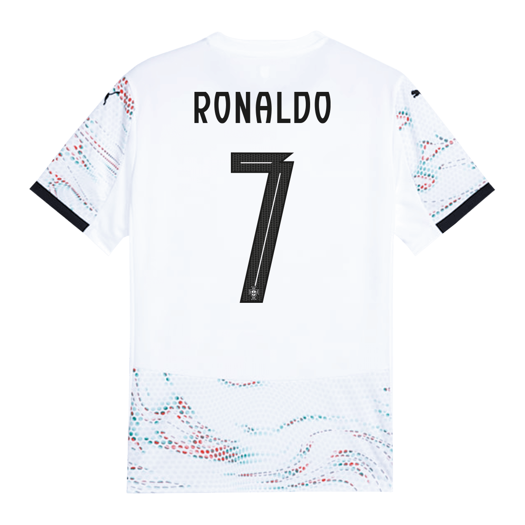 Camiseta de visitante de fútbol de Portugal RONALDO #7 2025