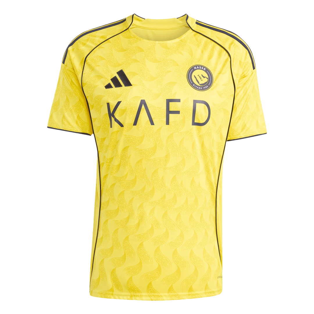 Camiseta de fútbol local del Al Nassr 2025/26 amarilla