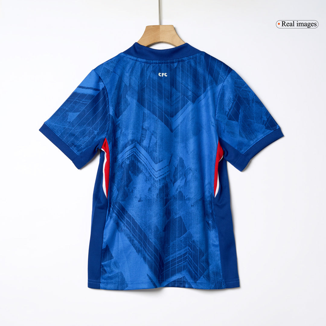 Kit de fútbol local del Chelsea para niño (camiseta, pantalón corto y calcetines) 2025/26, azul