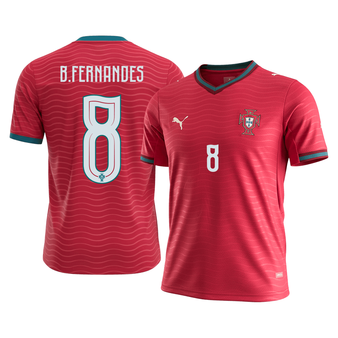 Camiseta de fútbol local de Portugal B.FERNANDES #8 2026