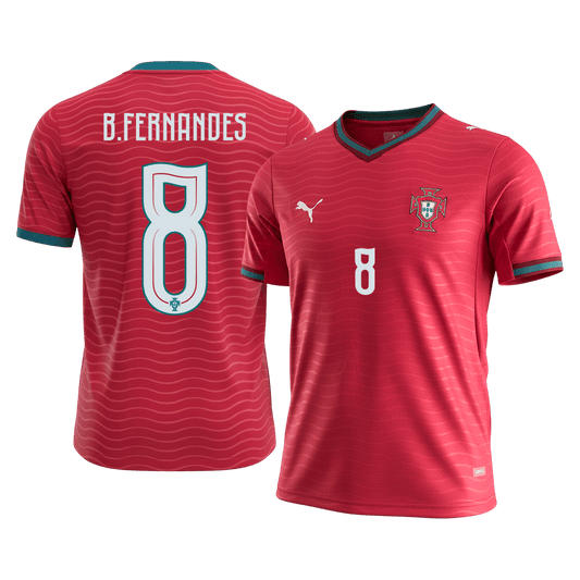 Camiseta de local de Portugal B. FERNANDES #8 para el Mundial 2026 (hombre)