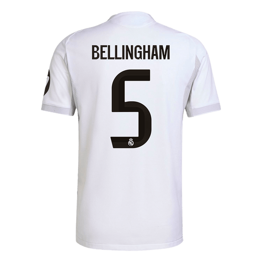 Camiseta de fútbol local del Real Madrid BELLINGHAM #5 2025/26 auténtica